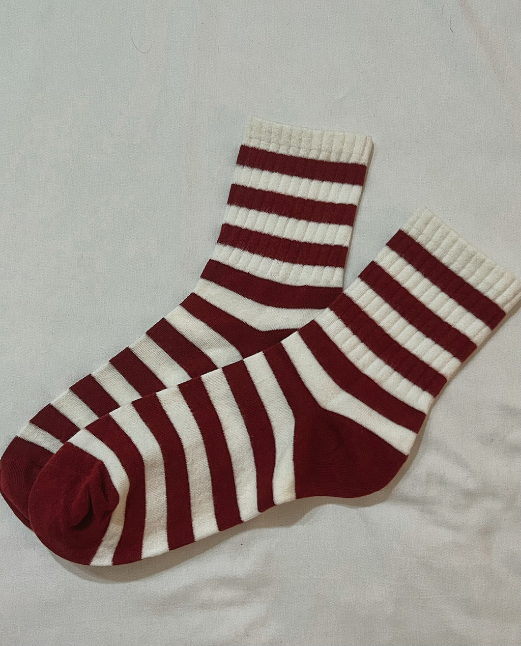 Holiday Crew in Oat Stripe